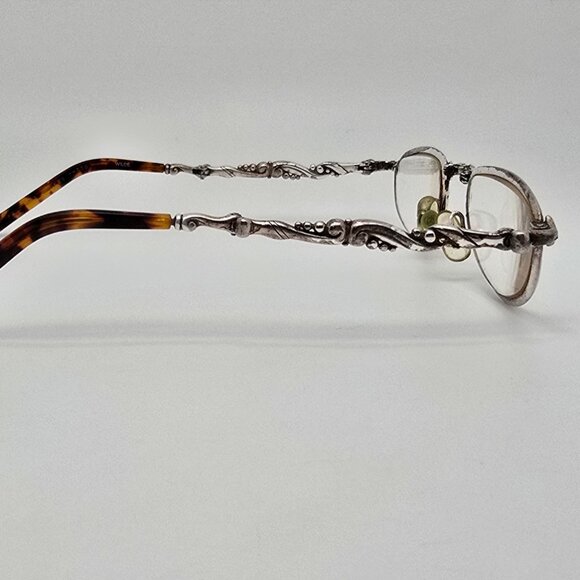 Brighton Wilde Silver Tortoise Frame +2.0 Lens Folding Reading Glasses 47-21-127 - Picture 6 of 13